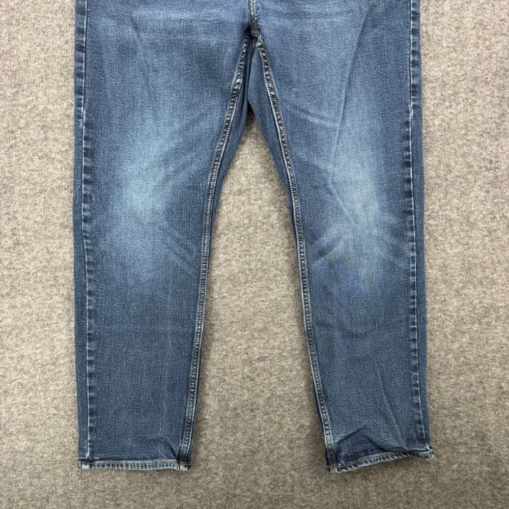 Old Navy Mens Slim Built-In Flex Jeans 38 Relaxed Dark Wash Denim Blue Pants